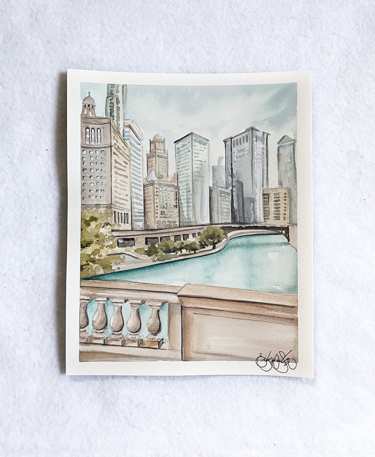 PRINT - Chicago River (Chicago, Illinois)