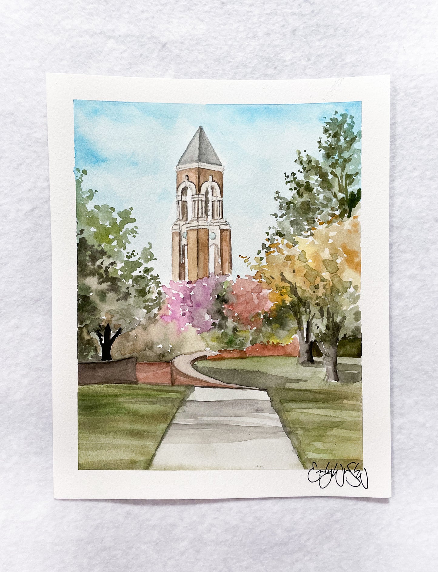 PRINT - Ball State University (Muncie, IN) - Shafer Tower