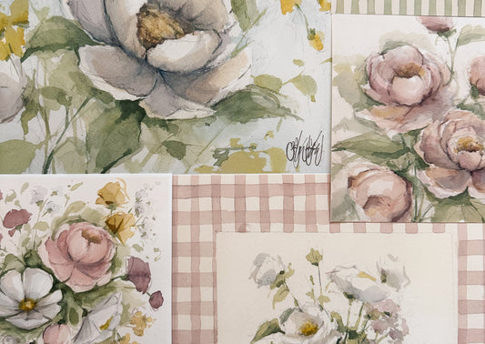 Watercolor Peony Paintings For Your Home