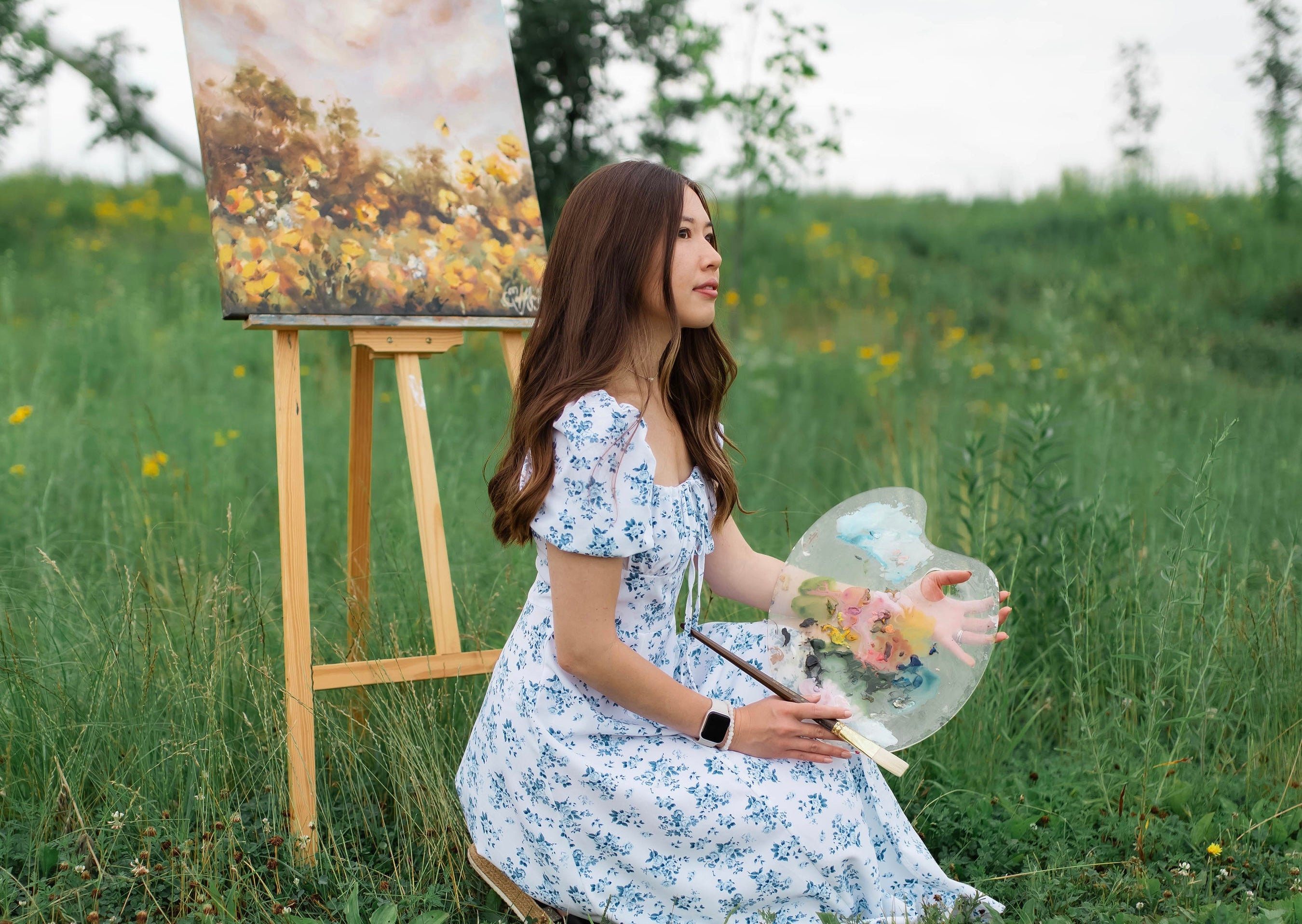 Emily Winslow is an artist based in Indianapolis, Indiana who focuses on watercolor nature landscape paintings.