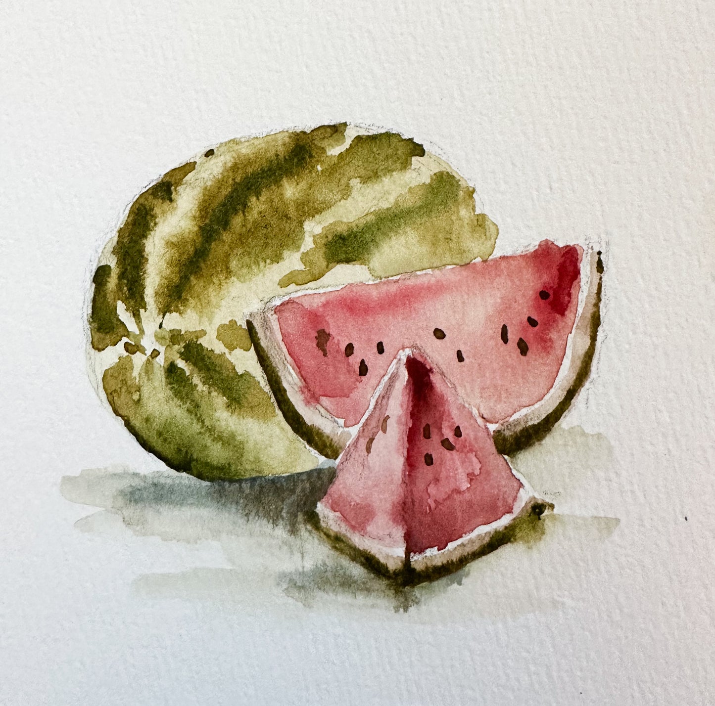 PRINT - Watercolor Watermelon