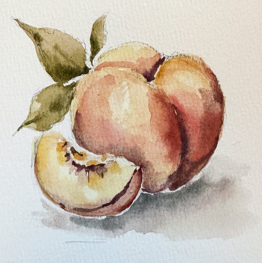 PRINT - Watercolor Peach