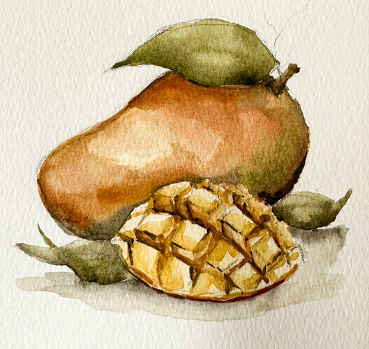 PRINT - Watercolor Mango