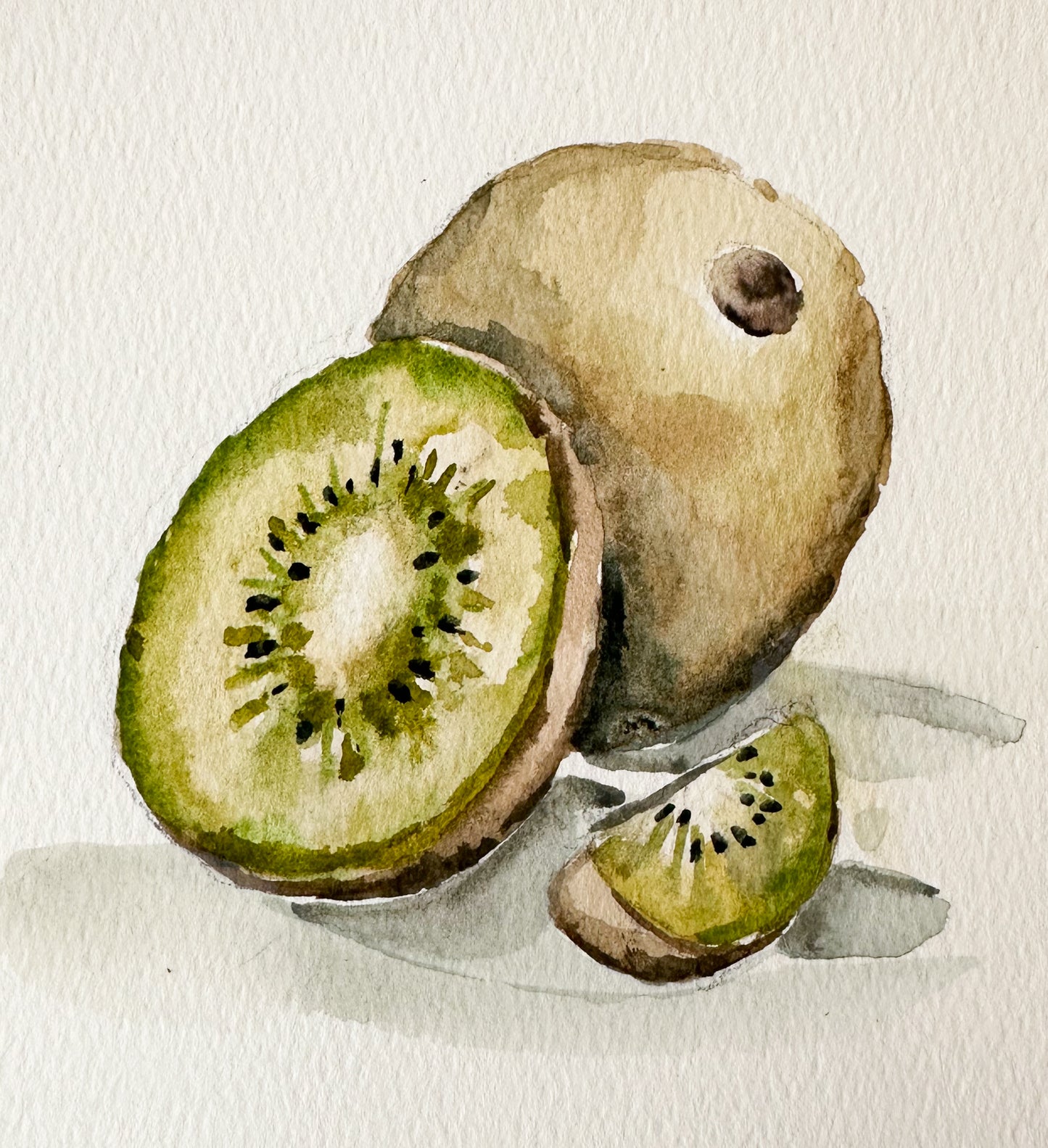 PRINT - Watercolor Kiwi