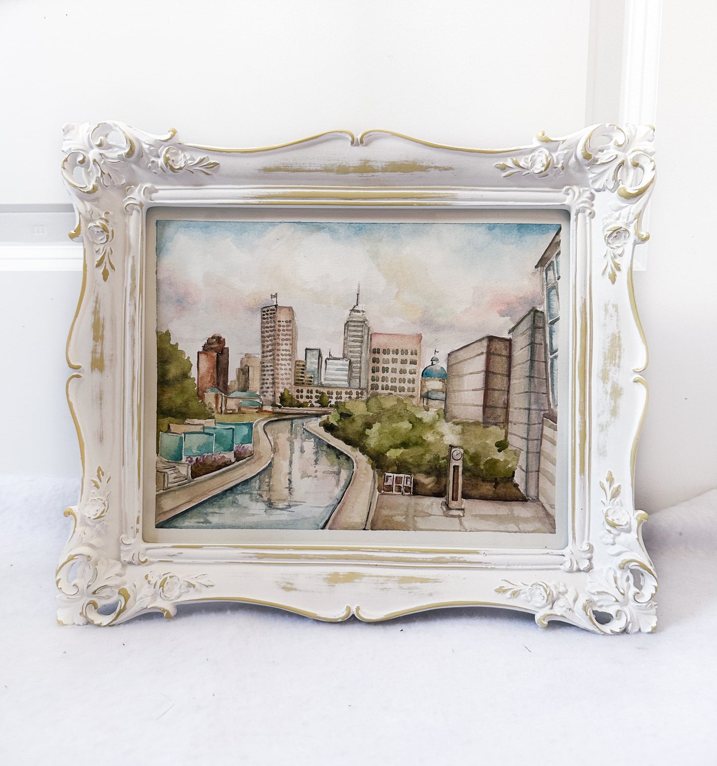 PRINT - Indianapolis Canal Skyline