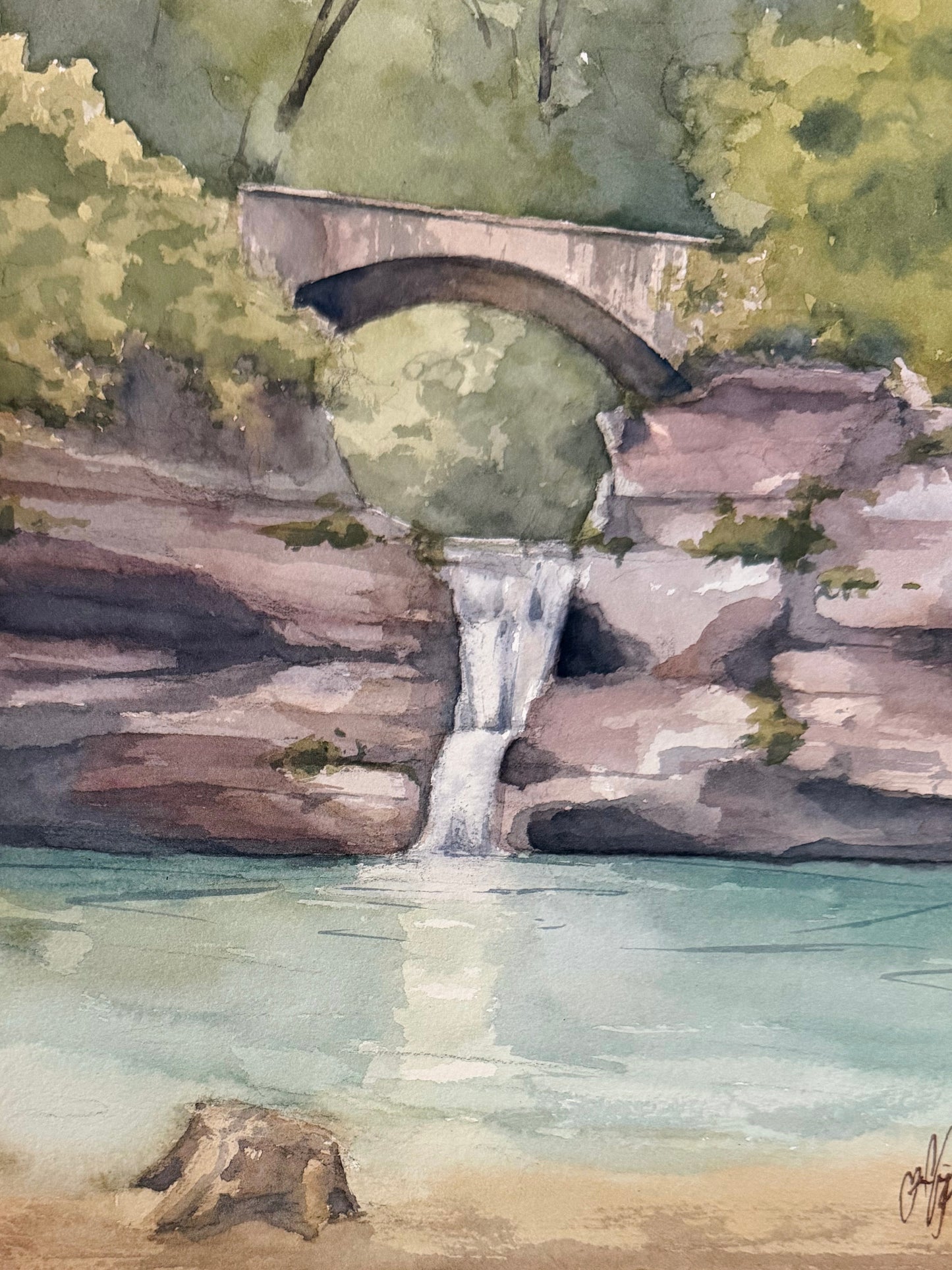 PRINT - Hocking Hills Waterfall