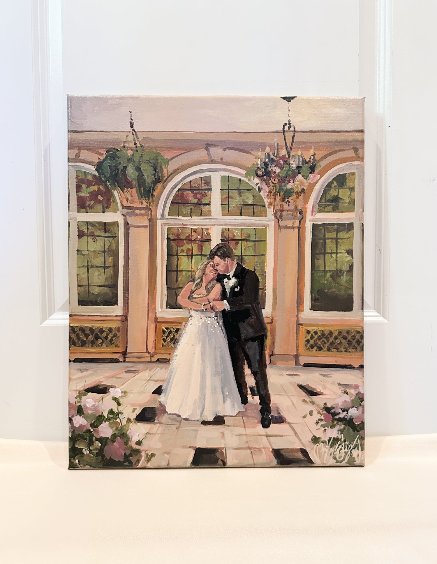 painting at Laurel Hall in Indianapolis