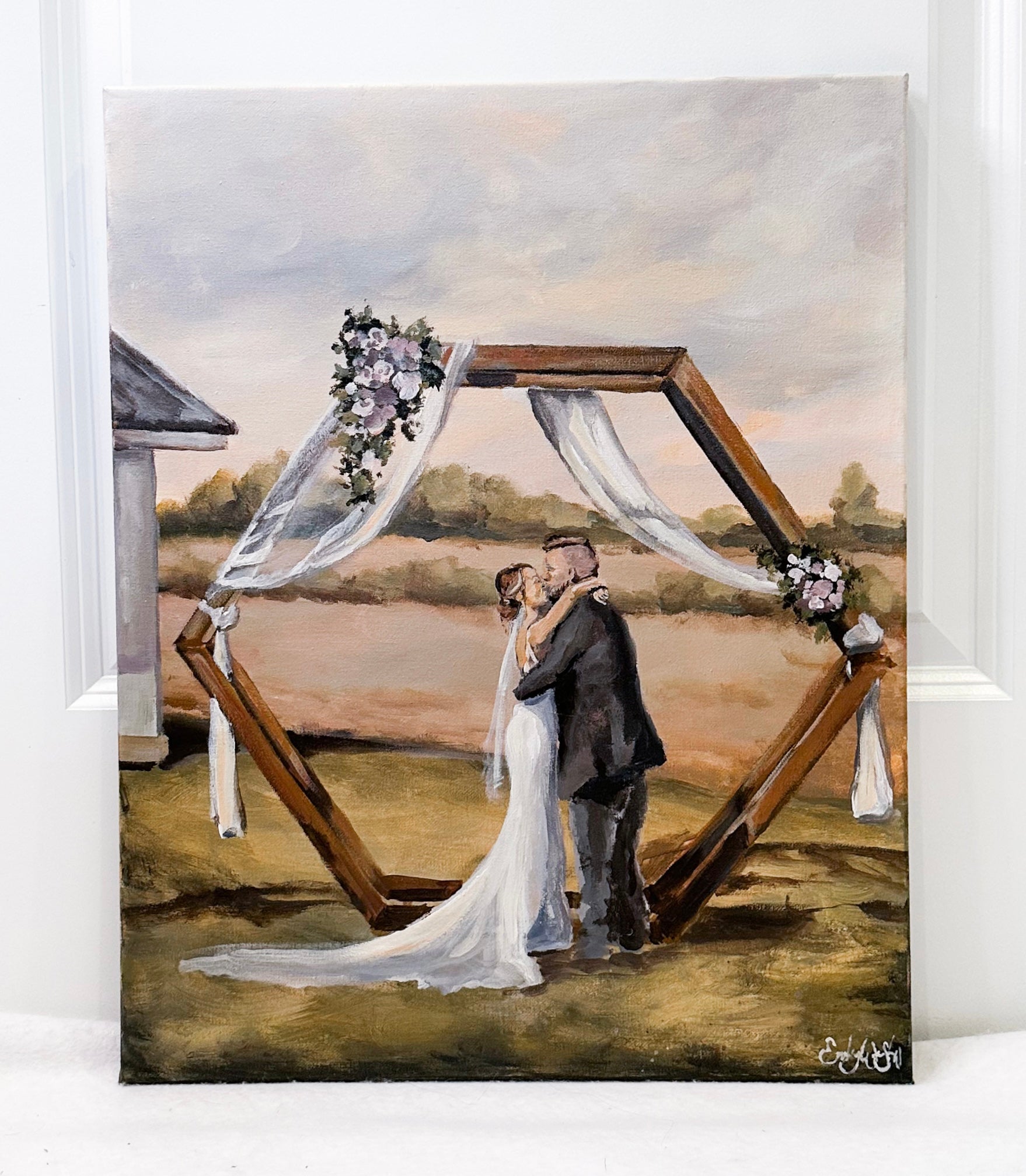 wedding painting by emily winslow