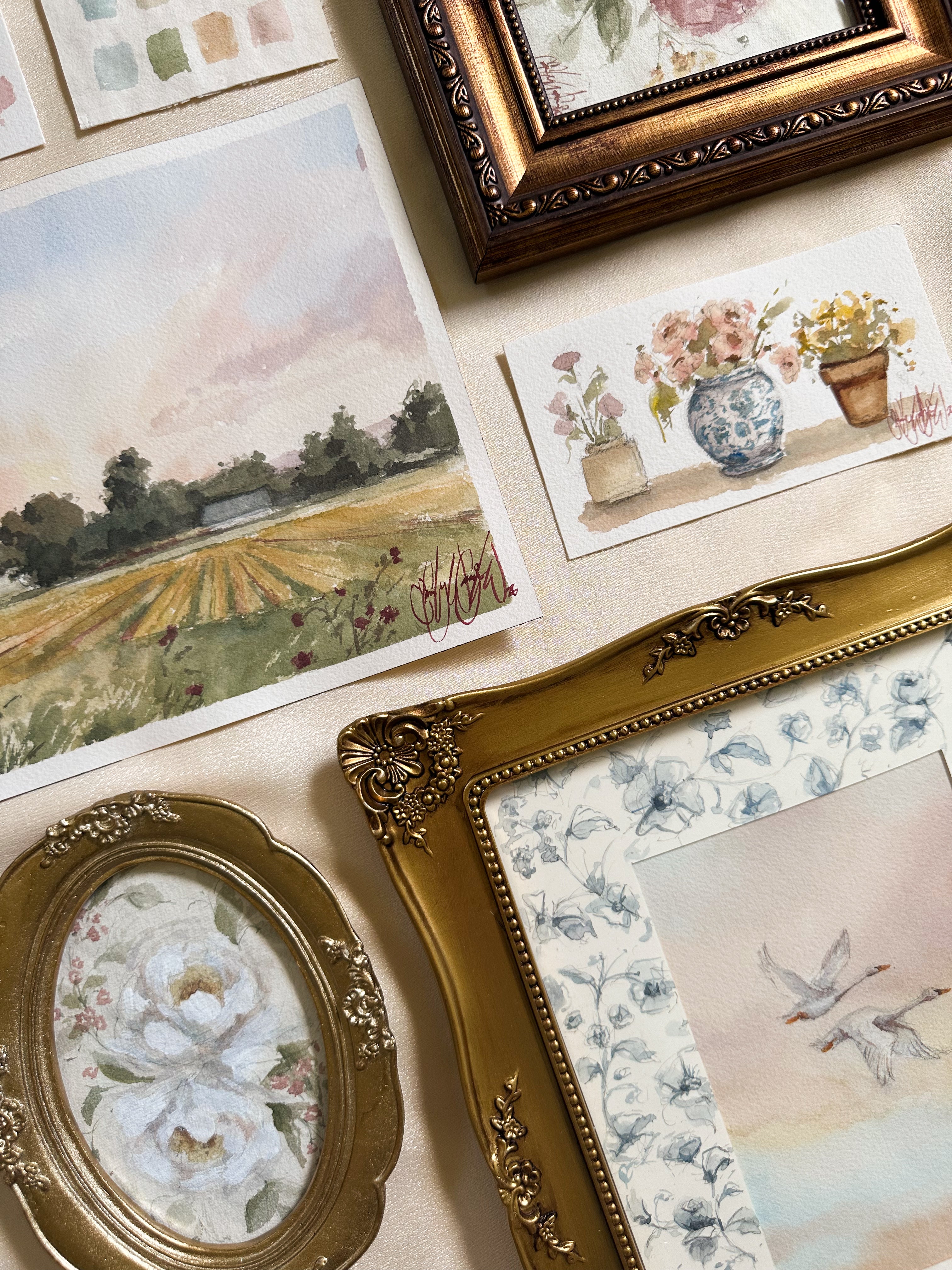 Serene nature landscape paintings by Emily Winslow