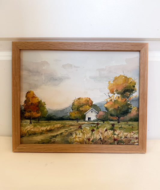 PRINT - Fall Cottage